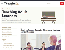 Tablet Screenshot of adulted.about.com